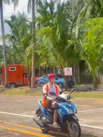 On the motorbike track